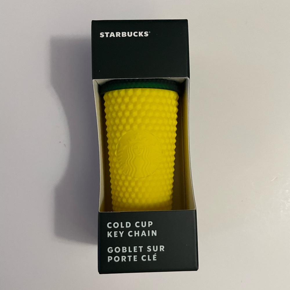 Starbucks Pineapple Cold Cup Keychain Hawaii Collection